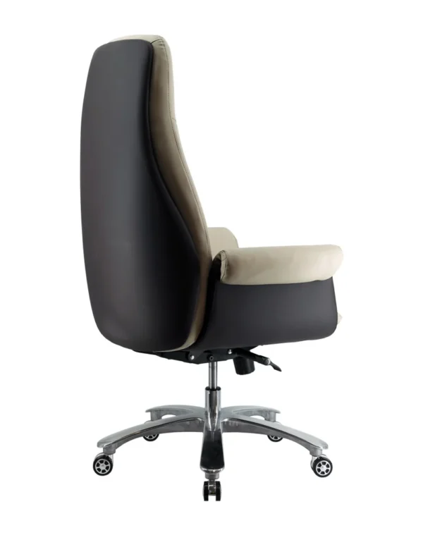 Luxury High Back Leather Chair by LandBond: Ergonomic Comfort & Executive Style