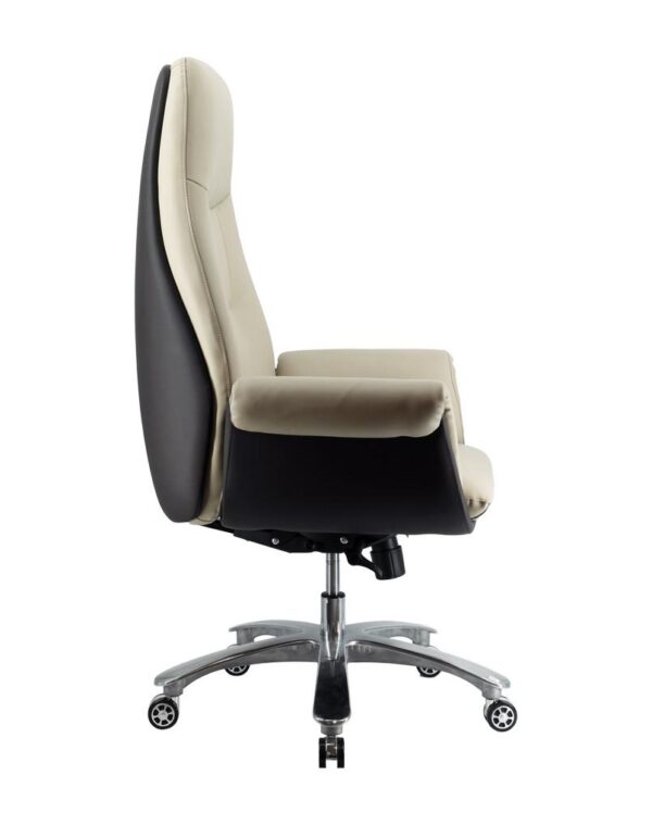 Luxury High Back Leather Chair by LandBond: Ergonomic Comfort & Executive Style