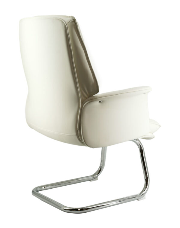 Ergonomic Comfortable Visitor Chair - White | Ultimate Comfort and Style | Landbond Furniture